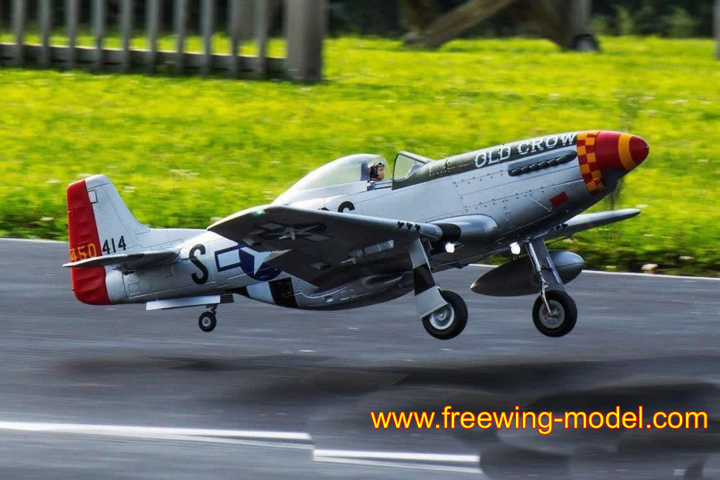 Freewing P-51D HP Old Crow 1410mm (55 inch) Wingspan PNP RC Airplane