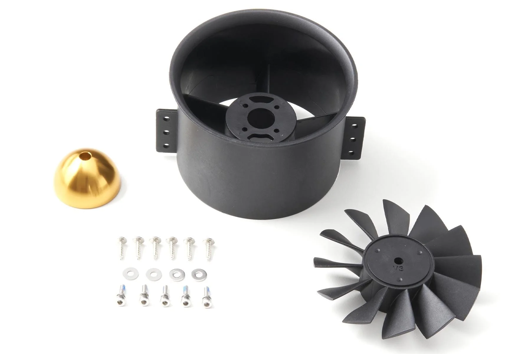Freewing 6S 90mm 12-Blade Ducted Fan Unit (For 6mm Dia.) - Orange zeus