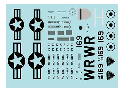 Freewing 64mm EDF A-10 Thunderbolt II V2 Decal Sheet FJ1062107