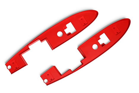 Freewing 90mm EDF Ares 3D Main Wing Plastic Fixed Part for Main Wing - Red FJ32311096