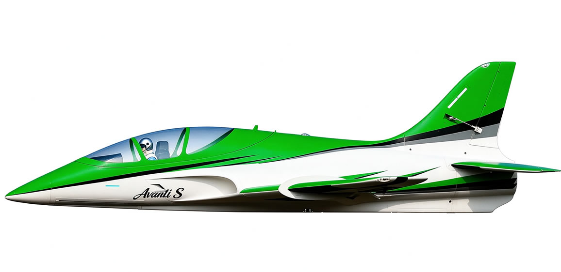 Freewing Avanti S Green High Performance 90mm EDF Sport  6S PNP Jet