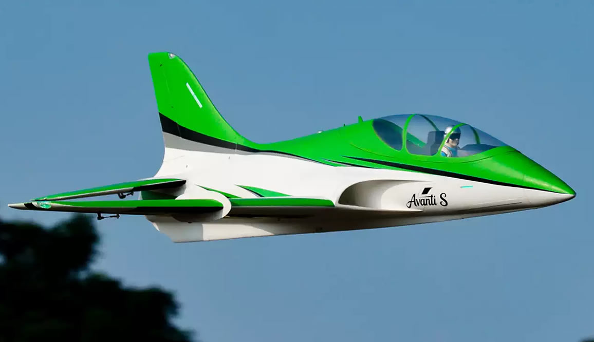 Freewing Avanti S Green High Performance 90mm EDF Sport  6S PNP Jet
