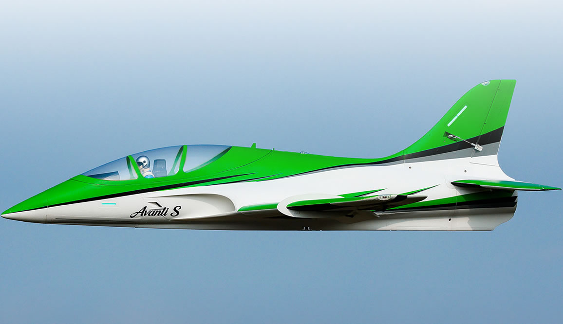Freewing Avanti S Green High Performance 90mm EDF Sport  6S PNP Jet