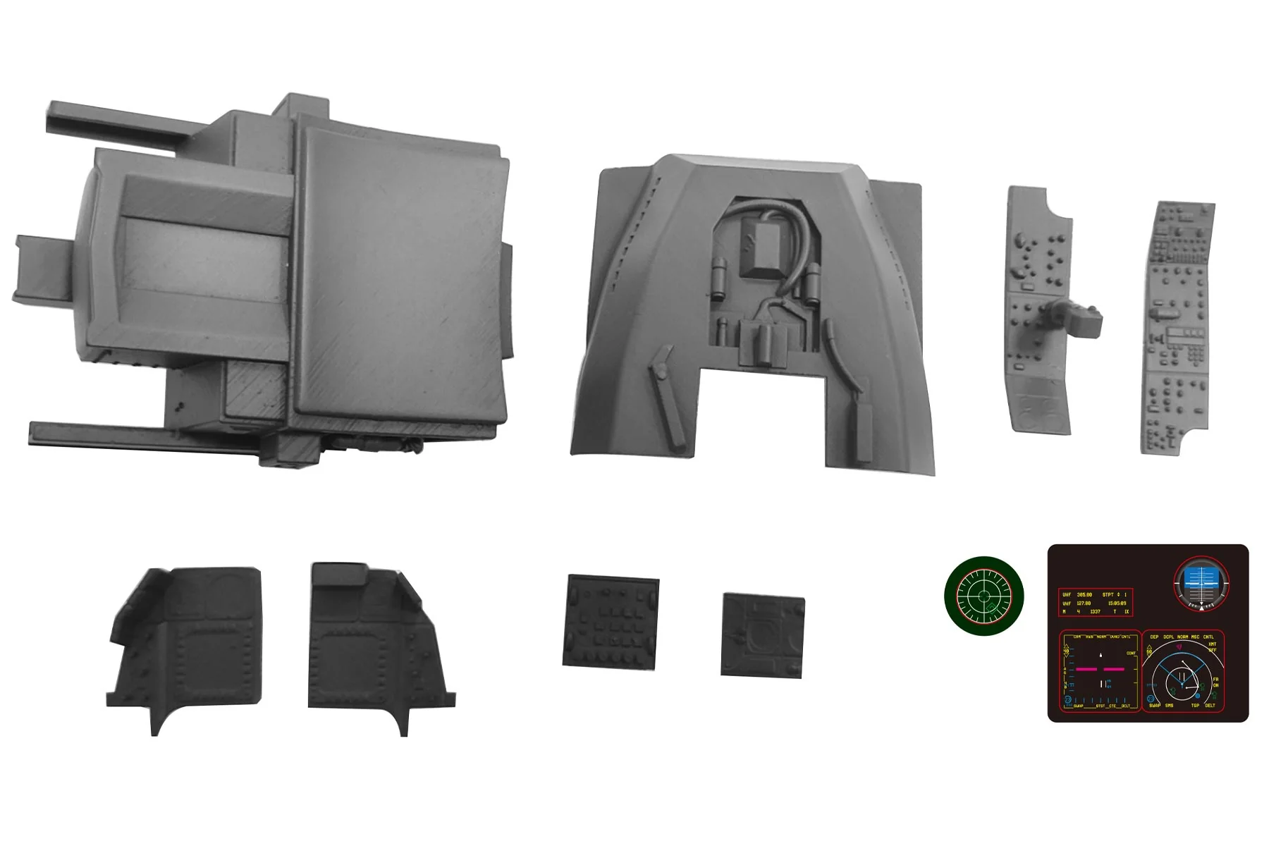 Freewing 90mm F-16 V2 3D Cockpit Printed Parts