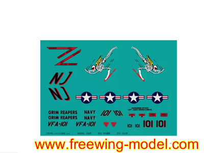 Freewing F-35C Lightning II 110mm EDF Jet Decal C