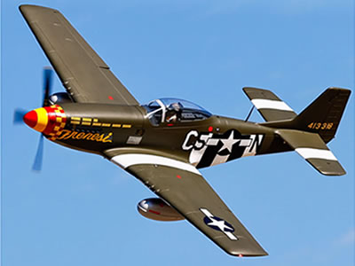 FlightLine P-51D Mustang 1600mm (63 inch) Wingspan - PNP RC Airplane