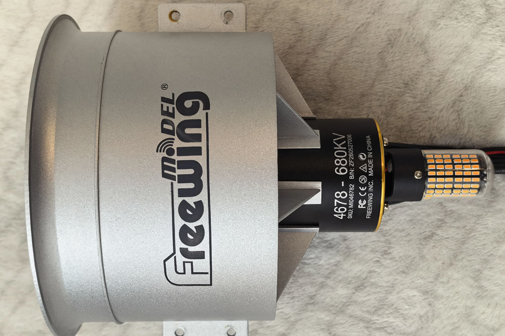 Freewing 4678-680KV Inrunner Motor 110mm  12-blade EDF 6S Power System