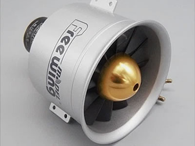 Freewing 3668-1700Kv 80mm 12 Blade Motor Metal EDF
