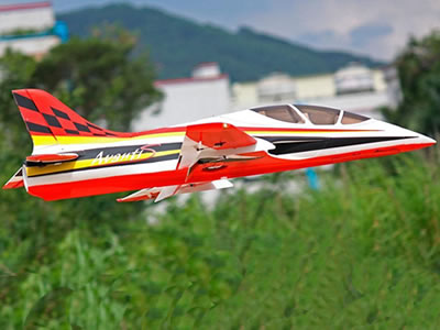 Freewing Avanti S Red 80mm EDF Ultimate Sport DELUXE PNP Jet