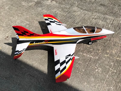 Freewing Avanti S Red 80mm EDF Ultimate Sport DELUXE PNP Jet