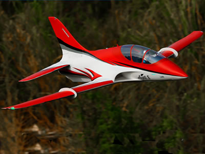 Freewing Avanti S Red Ultra Performance 8S 90mm Sport PNP Jet