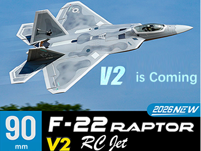 Freewing F-22 V2 90mm ARF Plus EDF Jet
