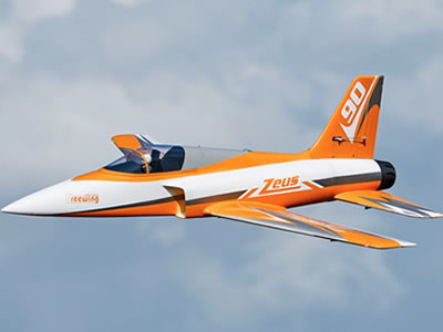 Freewing Zeus V2 90mm EDF Sport 6S  Orange Jet RC Airplane